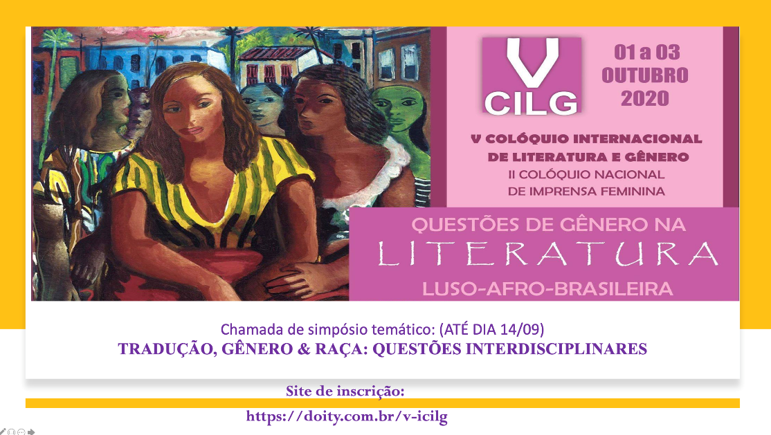 V COLÓQUIO INTERNACIONAL DE LITERATURA E GÊNERO